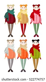 girl in a coat