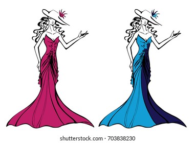 girl in cocktail dress