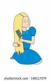 girl comb