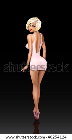 the girl is completely nude when turning off all cloth for more user creativity