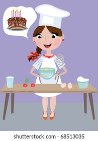 girl cook