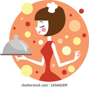 Girl cooking