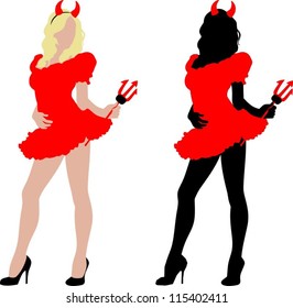 Girl in costume, Halloween