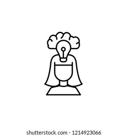 girl creative icon. Element of robotics engineering for mobile concept and web apps icon. Thin line icon for website design and development, app development. Premium icon