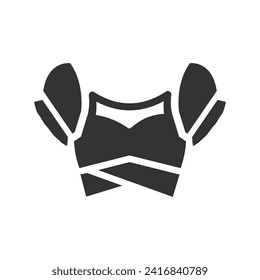  Girl Crop Top Icon, Vector Graphics