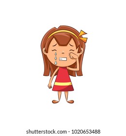 Girl Crying Gesture Stock Vector (Royalty Free) 1020653488 | Shutterstock