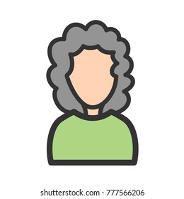 Girl with Curly Hair