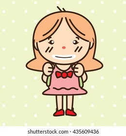 girl cute
vector  cartoon