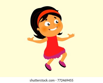girl cute vector character 