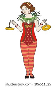 Girl with cymbals
