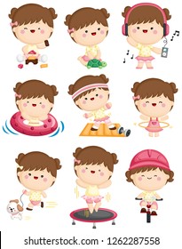Girl Daily Activities and Sports