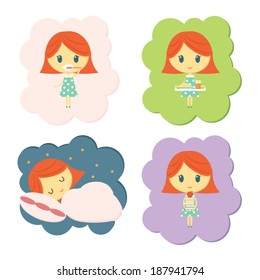 Girl daily routine