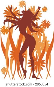 girl and daisywheels