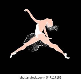 Girl dance pink