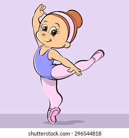 Girl dancer ballet