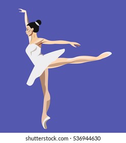 Girl dancing ballet