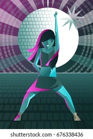 girl dancing in the disco