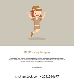 Girl Dancing Jumping Information