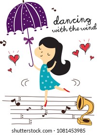 girl dancing vector