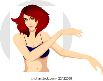 girl dancing in a white shade background	