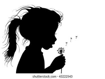 girl with dandelion