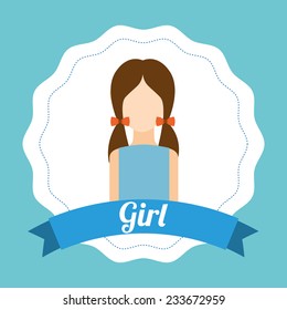 girl design , vector illustration