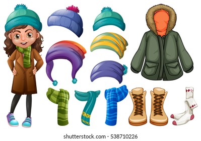6,768 Clipart Winter Clothes Images, Stock Photos & Vectors | Shutterstock