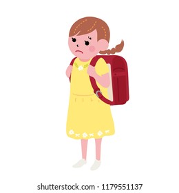 A girl in difficulties