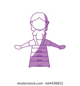 Girl doing aerobics