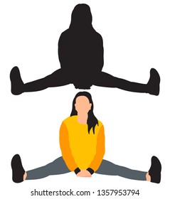  girl doing the splits