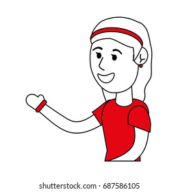 girl doing workout fitness