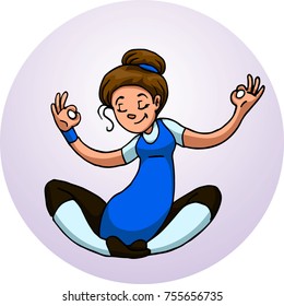 girl doing yoga
