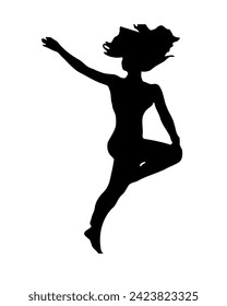 a girl doing yoga and dancing