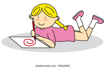 girl drawing