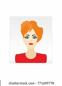 The girl drawn