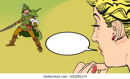 Girl dreaming of the knight. Girl demanding a knight. Girl dreaming about a knight. Girl's dream of a defender