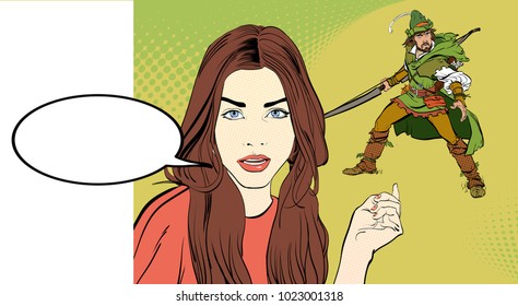Girl dreaming of the knight. Girl demanding a knight. Demanding girl. Girl dreaming about a knight. Girl's dream of a defender