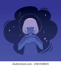 Girl dreams of being an astronaut