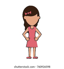 Girl with dress