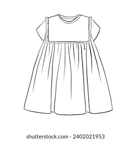 Girl dress graphic design. Kids dress graphic design and more