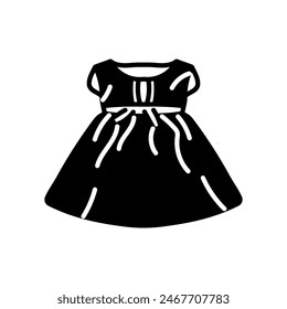 Girl Dress Isolated Icon, Vector Illustration