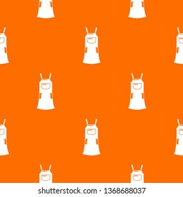 Girl dress pattern vector orange for any web design best