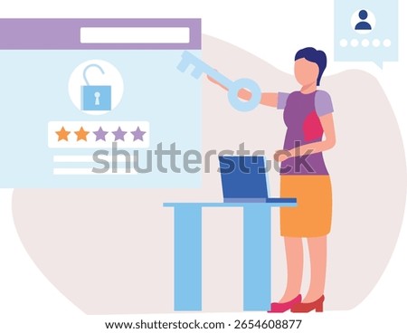 A girl eagerly opens her laptop, typing her password with anticipation. The screen illuminates, revealing a world of possibilities