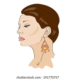 the girl with an earring