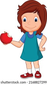 2,124 Cartoon apple eat girl Images, Stock Photos & Vectors | Shutterstock