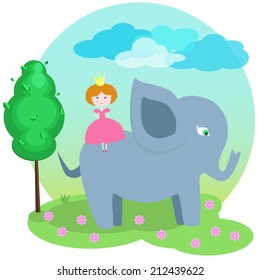 girl with elephant