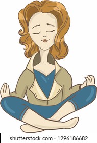 girl, emotion, badge, yoga, asana