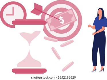 The girl enthusiastically plays a win and earn game, focused and determined. Her eyes gleam with excitement as she strategizes, aiming for victory.