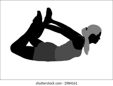 Girl Exercising