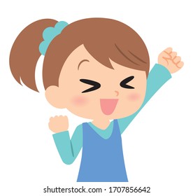 girl expression and emotions, achieve pose